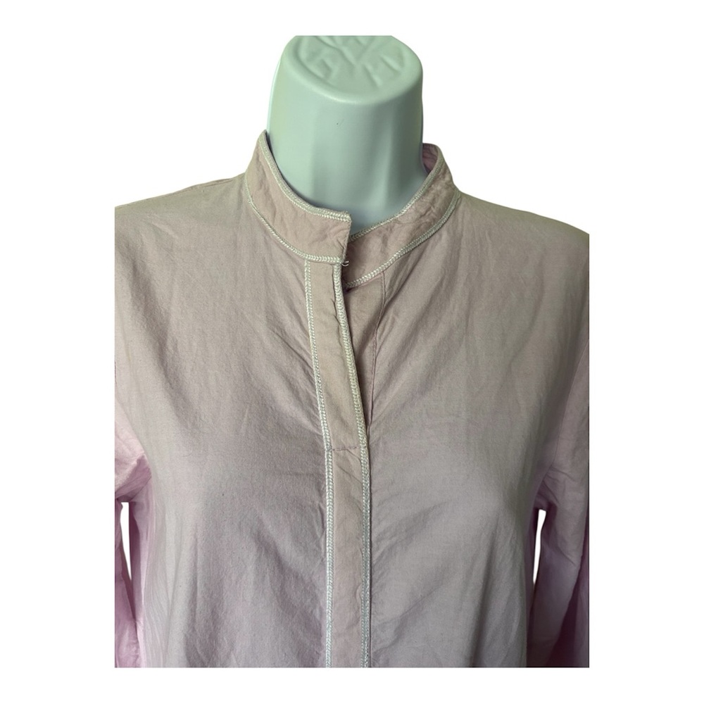 Julia Amory Palm Beach Gin Dress Belted Cotton Pink Lavender Embroidered Size M - Picture 5 of 11